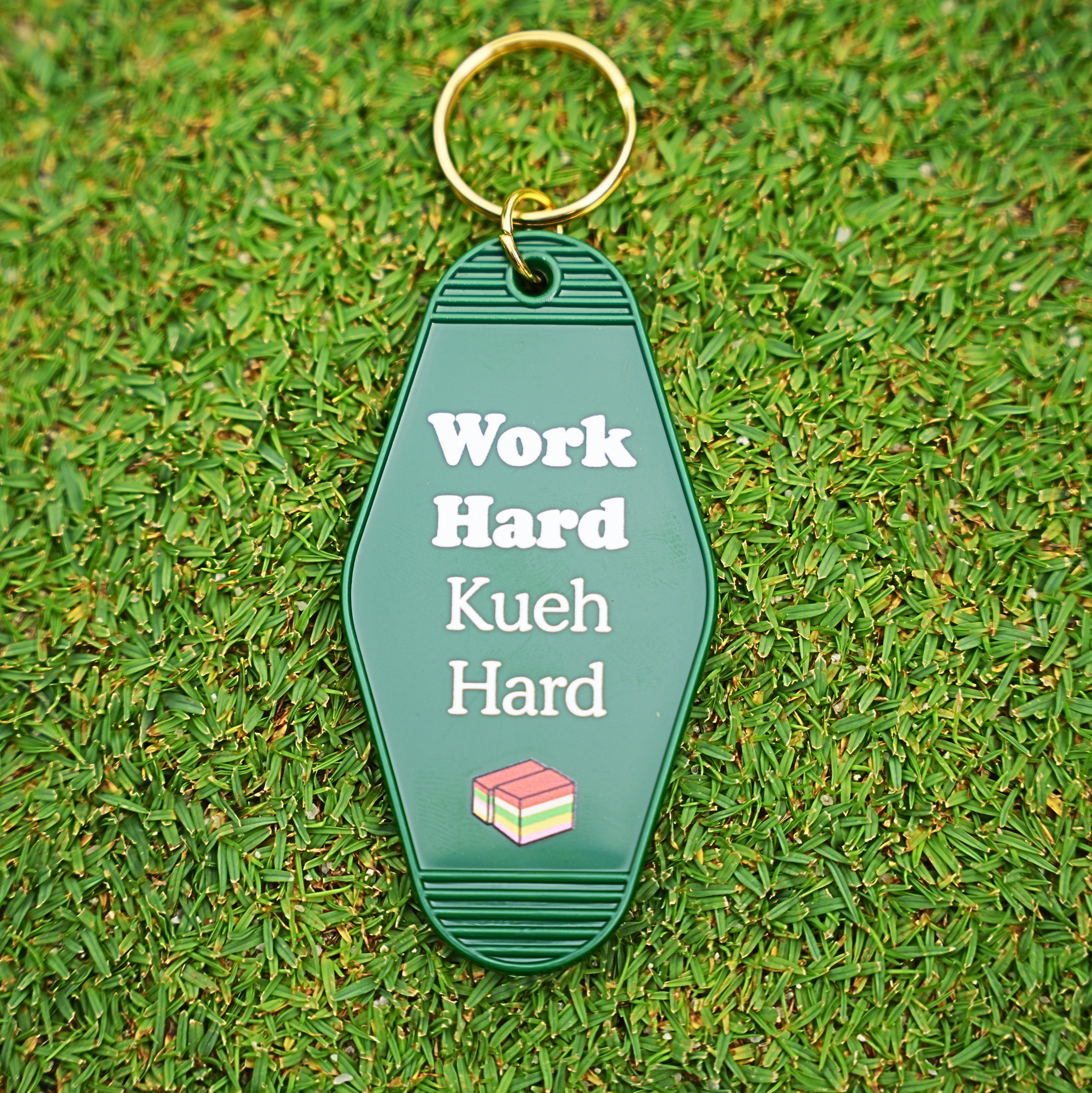 Bag Tag Work Hard Kueh Hard